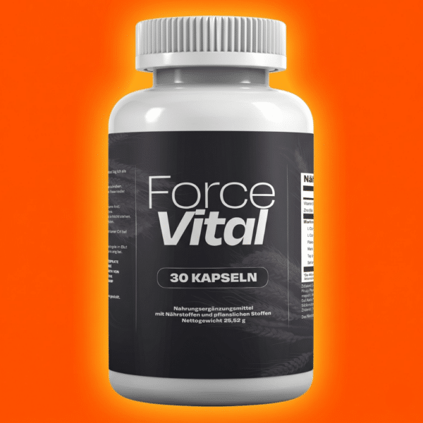 Verpackung von Force Vital mit 30 HPMC-Kapseln für Männer