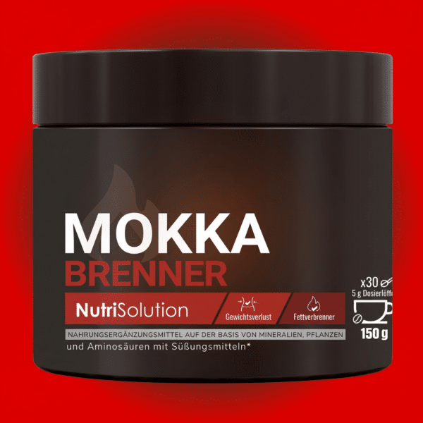 Mokka Brenner Getränkepulver von NutriSolution, 150-g-Dose