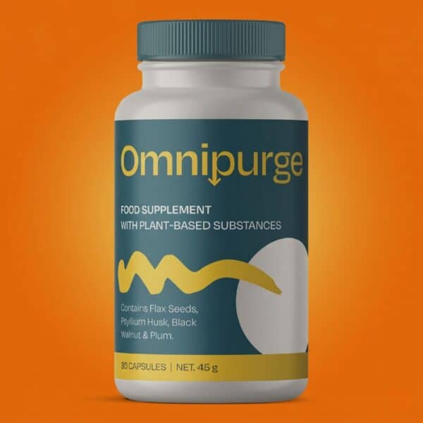 Omnipurge Kapseln Verpackung mit 30 pflanzlichen HPMC-Kapseln